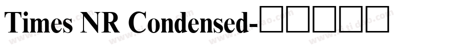 Times NR Condensed字体转换